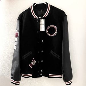 ❗️SOLD❗️Zara Oversized Bowling Varsity Jacket